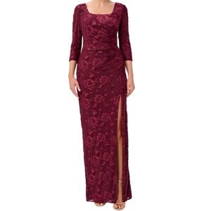 Adrianna Papell -‎ Burnout Velvet Gown